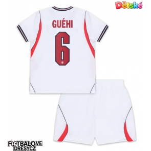 Anglie Marc Guehi #6 Dětské Domácí dres komplet MS 2026 Krátký Rukáv (+ trenýrky)